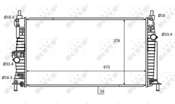 WG1723614 WILMINK GROUP Радиатор, охлаждение двигателя