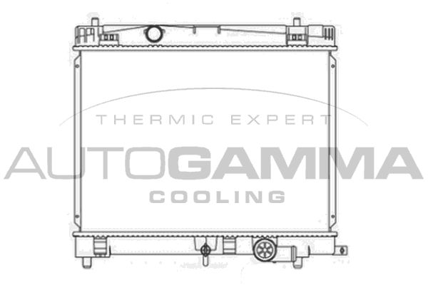 105907 AUTOGAMMA Радиатор, охлаждение двигателя