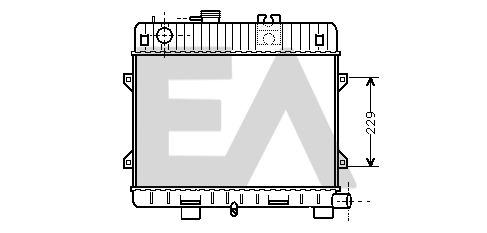 31R07013 EACLIMA Радиатор, охлаждение двигателя