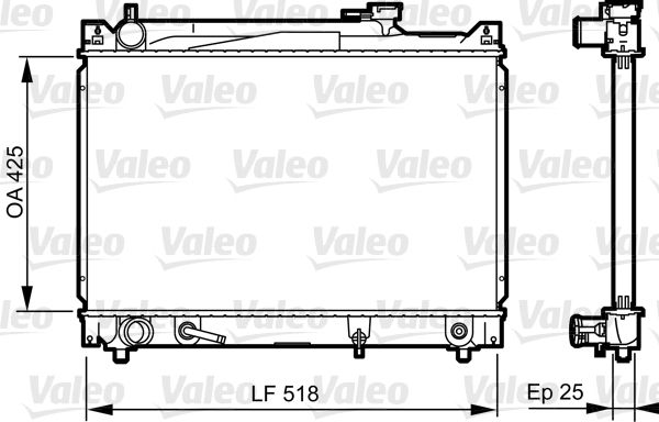 735405 VALEO Радиатор, охлаждение двигателя