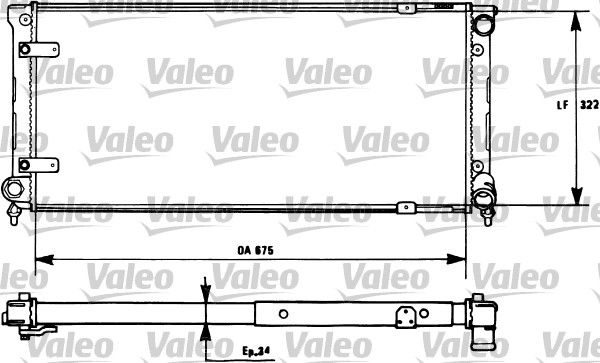 731271 VALEO Радиатор, охлаждение двигателя