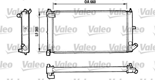 810954 VALEO Радиатор, охлаждение двигателя