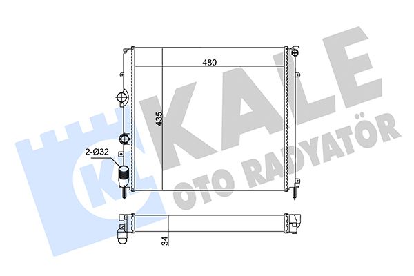 196900 KALE OTO RADYATÖR Радиатор, охлаждение двигателя