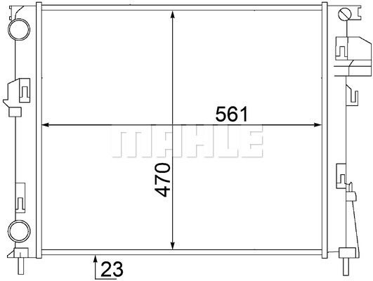 WG2182691 WILMINK GROUP Радиатор, охлаждение двигателя