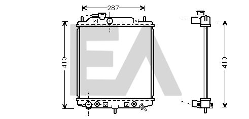 31R19033 EACLIMA Радиатор, охлаждение двигателя