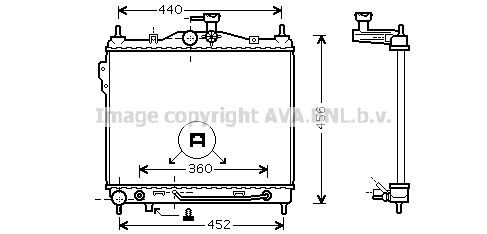 HYA2100 AVA QUALITY COOLING Радиатор, охлаждение двигателя