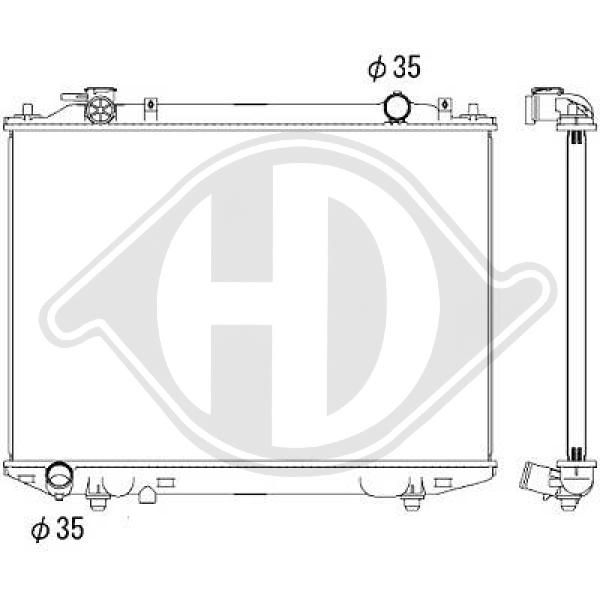 DCM2277 DIEDERICHS Радиатор, охлаждение двигателя