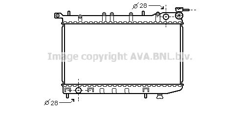 DN2123 AVA QUALITY COOLING Радиатор, охлаждение двигателя