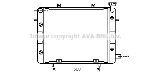 OL2061 AVA QUALITY COOLING Радиатор, охлаждение двигателя