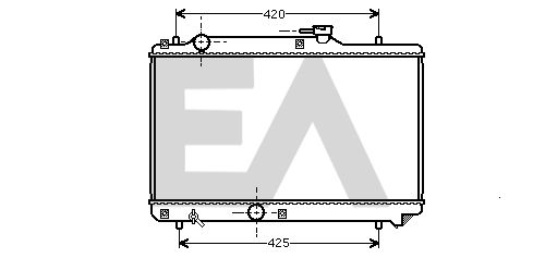 31R69072 EACLIMA Радиатор, охлаждение двигателя