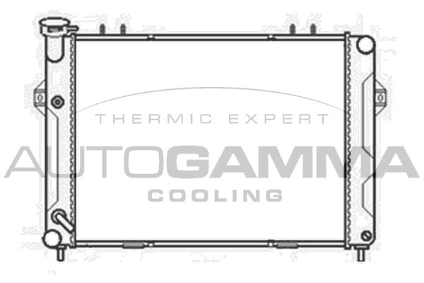 103665 AUTOGAMMA Радиатор, охлаждение двигателя