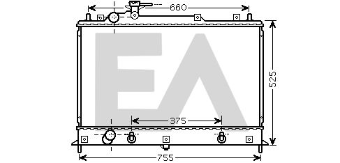 31R52090 EACLIMA Радиатор, охлаждение двигателя