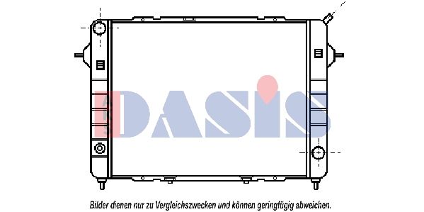 151590N AKS DASIS Радиатор, охлаждение двигателя