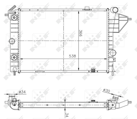 WG1721617 WILMINK GROUP Радиатор, охлаждение двигателя