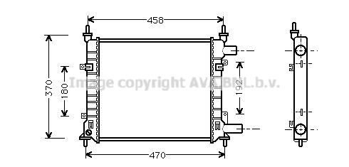 FD2257 AVA QUALITY COOLING Радиатор, охлаждение двигателя