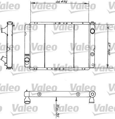 730394 VALEO Радиатор, охлаждение двигателя