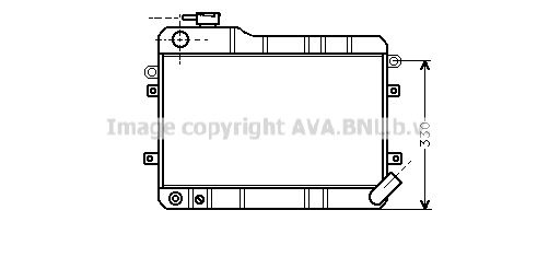 LA2003 AVA QUALITY COOLING Радиатор, охлаждение двигателя