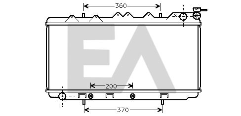 31R18048 EACLIMA Радиатор, охлаждение двигателя