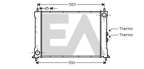 31R05010 EACLIMA Радиатор, охлаждение двигателя