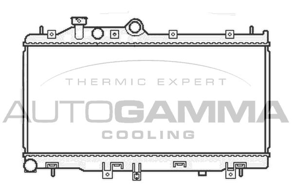 105813 AUTOGAMMA Радиатор, охлаждение двигателя