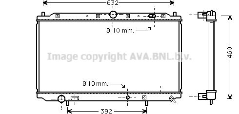 MTA2101 AVA QUALITY COOLING Радиатор, охлаждение двигателя