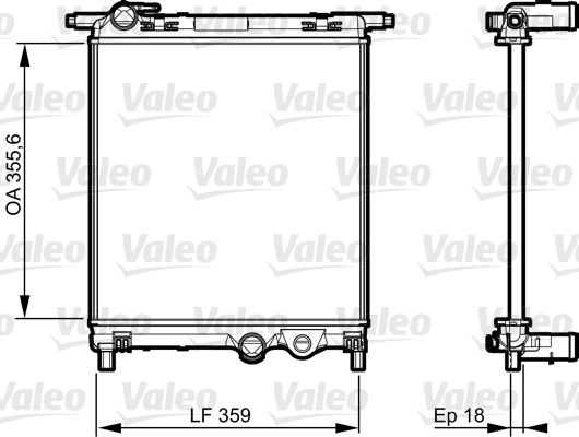 735469 VALEO Радиатор, охлаждение двигателя