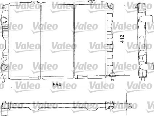 731283 VALEO Радиатор, охлаждение двигателя