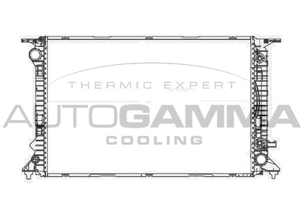 105611 AUTOGAMMA Радиатор, охлаждение двигателя