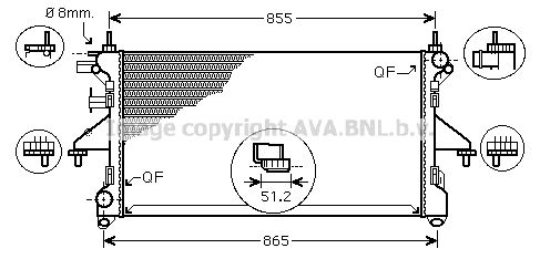 FTA2399 AVA QUALITY COOLING Радиатор, охлаждение двигателя