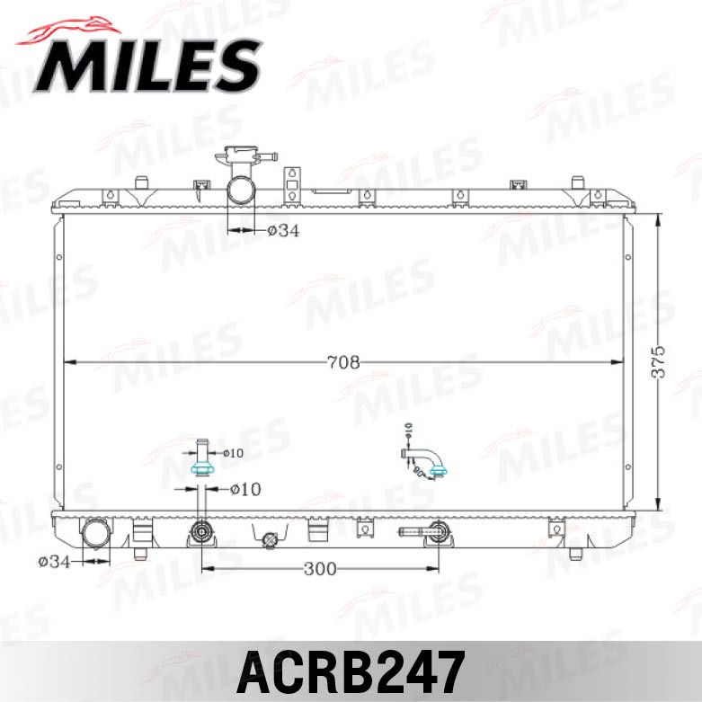 ACRB247 MILES Радиатор, охлаждение двигателя