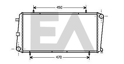 31R05026 EACLIMA Радиатор, охлаждение двигателя