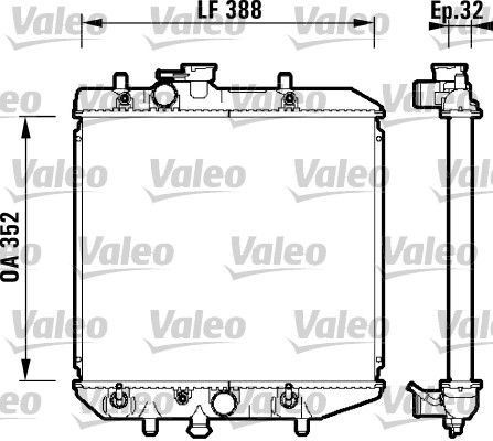 734104 VALEO Радиатор, охлаждение двигателя