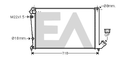 31R10065 EACLIMA Радиатор, охлаждение двигателя