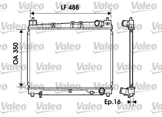 734840 VALEO Радиатор, охлаждение двигателя