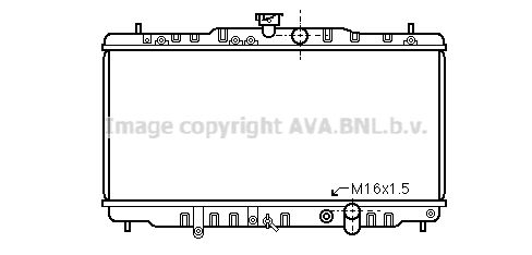 HD2057 AVA QUALITY COOLING Радиатор, охлаждение двигателя