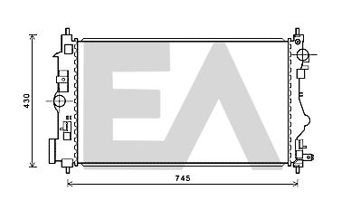 31R54135 EACLIMA Радиатор, охлаждение двигателя