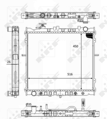 WG1723603 WILMINK GROUP Радиатор, охлаждение двигателя