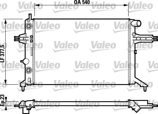 732724 VALEO Радиатор, охлаждение двигателя