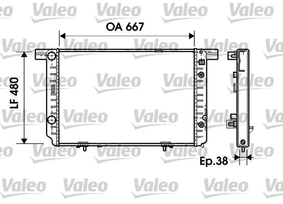 734799 VALEO Радиатор, охлаждение двигателя