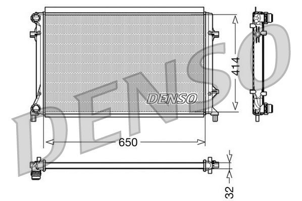 DRM32016 DENSO Радиатор, охлаждение двигателя