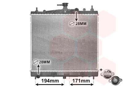 13002247 VAN WEZEL Радиатор, охлаждение двигателя