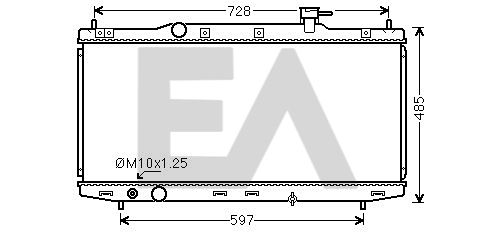 31R26105 EACLIMA Радиатор, охлаждение двигателя