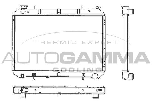 101223 AUTOGAMMA Радиатор, охлаждение двигателя