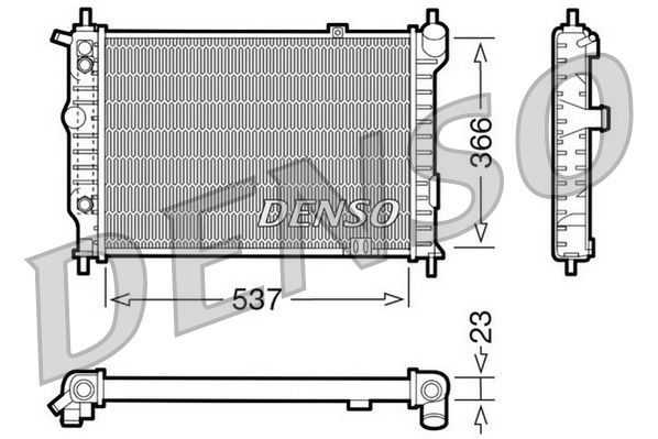 DRM20012 DENSO Радиатор, охлаждение двигателя