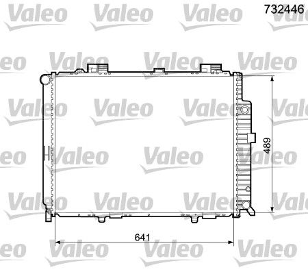 732446 VALEO Радиатор, охлаждение двигателя