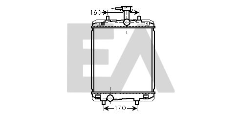 31R71305 EACLIMA Радиатор, охлаждение двигателя