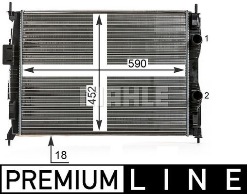 WG2182590 WILMINK GROUP Радиатор, охлаждение двигателя