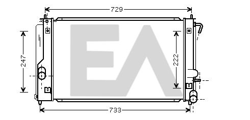 31R71142 EACLIMA Радиатор, охлаждение двигателя