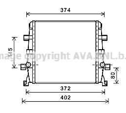 AI2362 AVA QUALITY COOLING Радиатор, охлаждение двигателя