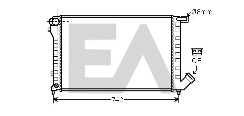 31R10037 EACLIMA Радиатор, охлаждение двигателя